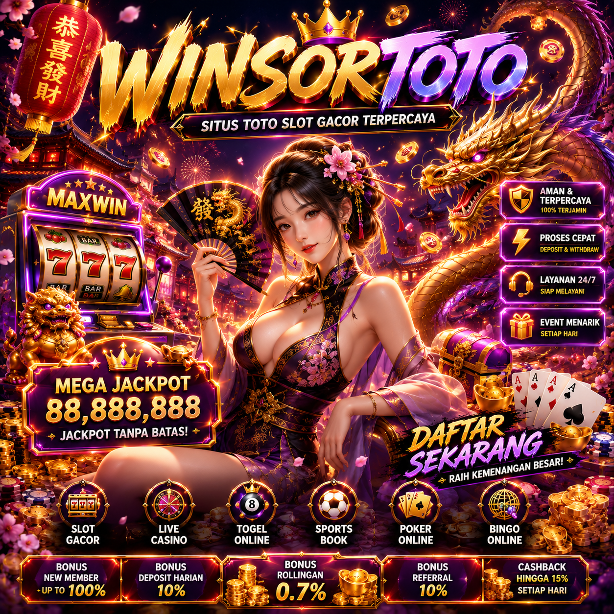 WINSORTOTO | Bandar Resmi Situs Toto Togel 4D dan Link Slot Gacor Hari Ini Gampang Jackpot 2026
